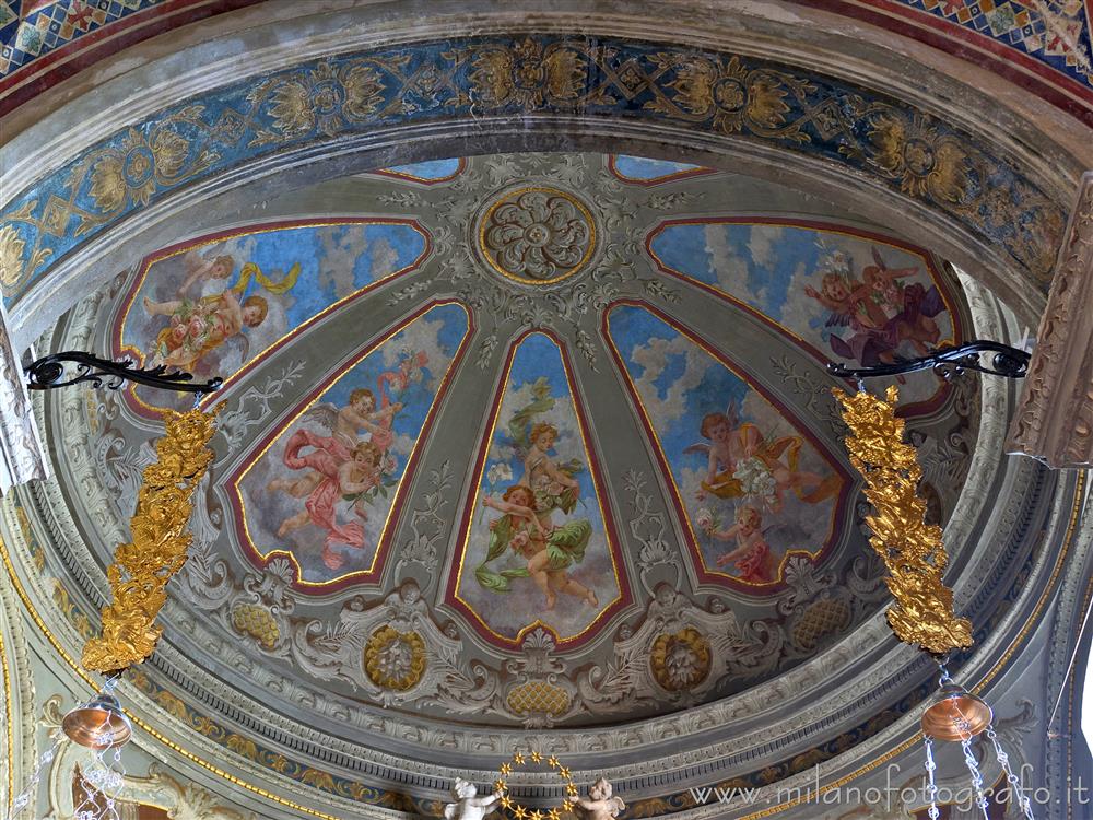 Soncino (Cremona) - Volta della cappella dell'Immacolata Concezione nella Pieve di Santa Maria Assunta